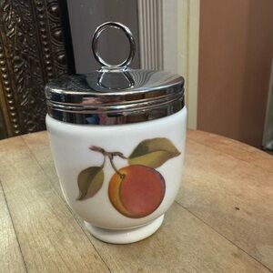 Royal Worcester Evesham Red Currents and Plum Single Egg Coddler
